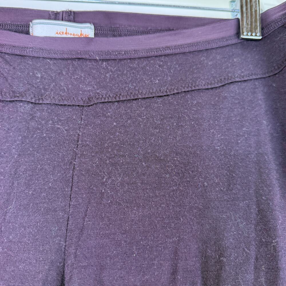Icebreaker Women's Purple Nature 200 Merino Wool Layer Leggings Size Large - Picture 5 of 7